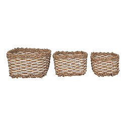 EPIKASA Lot de 3 Paniers Décoratifs de Rangement Pala