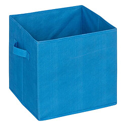 Atmosphera, Createur D'Interieur Lot de 2 boites de rangement Espace en tissu - 29x29x29cm - Bleu pas cher