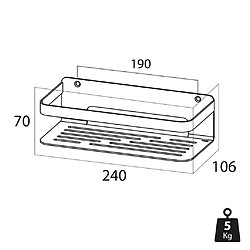 Tiger Panier de salle de bain Caddy Chromé 1400030346 pas cher