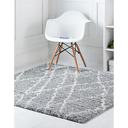 Hadorn Tapis shaggy 125x125 Gris Lachen Fence