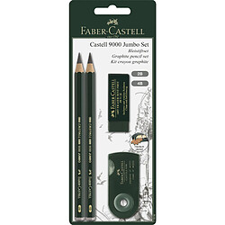 FABER-CASTELL Crayon CASTELL 9000 Jumbo, kit de dessin ()