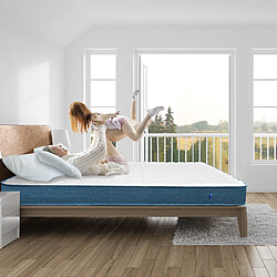 BIGZZIA Matelas 140x190 Mémoire de Forme Ergonomique - WOWTTRELAX - 7 Zones de Confort Anatomiques Haute densité Transpirant 20.5 cm