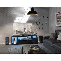 But Meuble TV LED bleue HACK noir