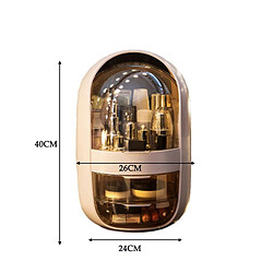 Universal Organisateur de cosmétiques transparent Boîte de rangement de cosmétiques créatifs Organisateur de bureau portable Tiroir Boîte de rangement Boîte de beauté étanche |