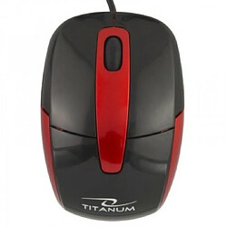 Esperanza Souris filaire Titanum Barracuda 3D TM108 (Noir/Rouge)