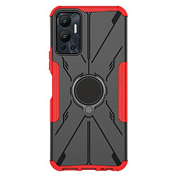 Coque en TPU anti-chocs avec béquille pour votre Infinix Hot 12 4G - rouge