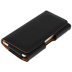 Avizar Étui Smartphone Universel Pochette Ceinture Clip + Passant Taille XXL - Noir