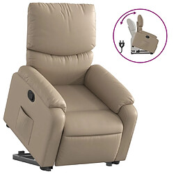 vidaXL Fauteuil inclinable Cappuccino Similicuir