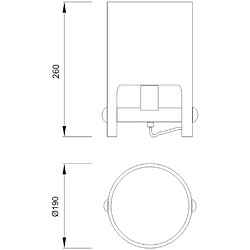 Luminaire Center Lampe de Table Cube Tall 1x40W, blanc Metal/Wood