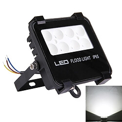 Wewoo Projecteur LED 10W 1200LM IP65 étanche 8 SMD-3528 lampe de projecteur, AC 85-265V lumière blanche