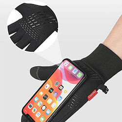 Avis INF Gants d'hiver pour écran tactile, imperméables et coupe-vent Black L