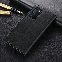 Etui en PU avec support couleur noir pour votre OPPO A52/A72/A92