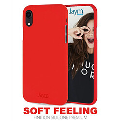 Jaym Coque pour Xiaomi Redmi Note 10 Premium Soft Feeling Rouge