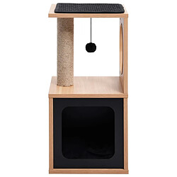 Arbre à chat,niche pour chat avec tapis à gratter en sisal 60 cm -MN46516