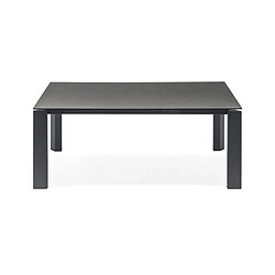 Inside 75 Table extensible 10 couverts GATE 240 cm pieds métal noir plateau céramique pierre