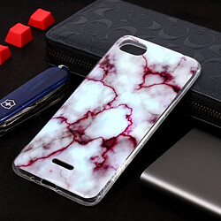 Wewoo Coque Marbre Motif TPU Pour Xiaomi Redmi 6A Rouge