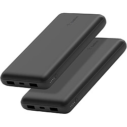 SANAG Batterie Externe Usb-C 20000Mah (Power Bank Puissance De 20K, Entrée Et Sortie Usb-C, 2 Ports Usb-A, Câble Usb-C Vers Usb-A Fourni, Pour Iphone, Galaxy, Pixel, Ipad, Airpods, Etc.) - Pack De 2