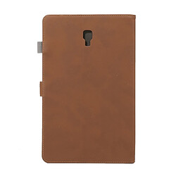 Avis Wewoo Housse en cuir à rabat horizontal Retro Texture givrée pour Galaxy Tab A 10.5 T590 / T595, avec support et fonction sommeil / réveil (Marron)