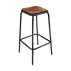 Antic Line Creations Tabouret de bar style écolier.