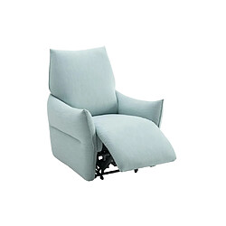 Vente-Unique Fauteuil relax électrique en tissu bleu clair MODOC pas cher