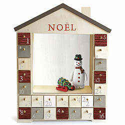 Avis Graines Creatives Calendrier de l'Avent maison en bois 48 x 38 cm