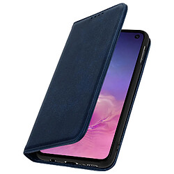 Avizar Housse Samsung Galaxy S10e Porte-cartes Support Stand Coque Silicone bleu nuit