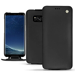 Housse cuir Samsung Galaxy S8 - Rabat vertical - Noir ( Nappa / Black ) - NOREVE