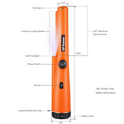 Avis Détecteur De Métaux Or Haute Sensibilité 5cm Alarme Sonore Et Vibration 9V Noir YONIS