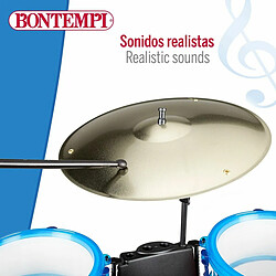 Batterie musicale Bontempi Bleu Plastique 85 x 68 x 65 cm (9 Pièces) (2 Unités) pas cher