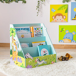 Meuble de rangement livres magazines étagère bibliothèque enfant garçon Sunny Safari Fantasy Fields TD-13141A