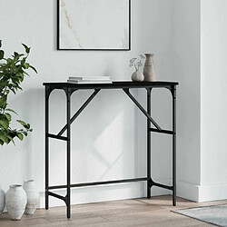 Maison Chic Table console | Meuble d'entrée | Table d'appoint noir 75x32x75 cm bois d'ingénierie -GKD36063