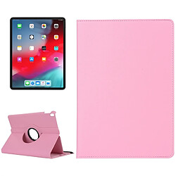 Wewoo Housse Étui Coque en cuir à rotation horizontale à 360 degrés avec texture Litchi pour iPad Pro 11 pouces 2018 H support Rose