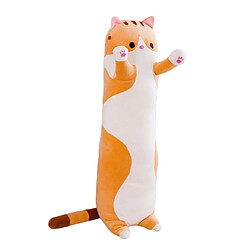 Universal Poupée en peluche mignonne de 50cm de longueur, animal en peluche, doux et mignon oreiller jouet | Oreiller peluche (orange)