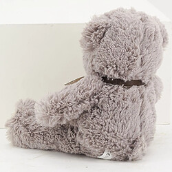 Avis Aubry Gaspard Peluche ours en acrylique gris foncé 30 cm.