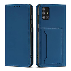 Ozzzo magnet card coque coque pour samsung galaxy a13 5g pouch wallet card support bleu