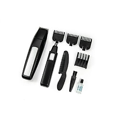 KIT barbe 5 en 1 - JOCCA - 1439 - 3V - 4 sabots - Noir et acier inoxydable