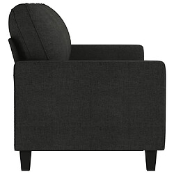 Acheter Maison Chic Canapé à 3 places,Canapé droit,Sofa de Salon,Banquette Noir 180 cm Tissu -GKD458052