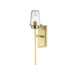 Elstead Lighting Applique murale Alton Verre Laiton brossé