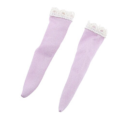 Acheter 1/6 Violet Bas Chaussettes Dentelle Pour BJD Blythe Poupées Vêtements Accessoires