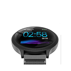 YP Select 1.22 pouces Écran couleur Pression artérielle Moniteur de fréquence cardiaque Sport Bluetooth Montre-bracelet intelligente-Noir