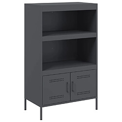 vidaXL Buffet haut anthracite 68x39x113 cm acier