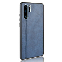 Avis Wewoo Coque Pour Huawei P30 Pro Antichoc Couture Vache Motif Peau PC + PU + TPU Case Bleu