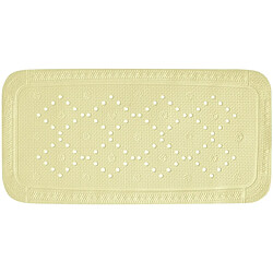 Spirella Tapis Fond de baignoire PVC ALASKA 71x36cm Jaune Clair