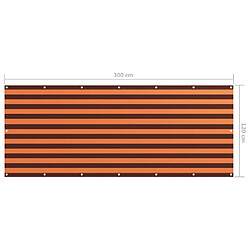 Acheter vidaXL Écran de balcon Orange et marron 120x300 cm Tissu Oxford