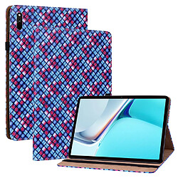 Etui en PU texture tissée multicolore bleu pour votre Huawei MatePad 11 (2021)