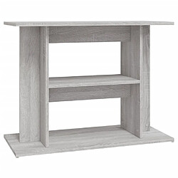 vidaXL Support pour aquarium sonoma gris 80x35x60 cm bois d'ingénierie