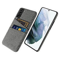 Coque en TPU antichoc avec porte-cartes gris pour votre Samsung Galaxy S21 FE 5G