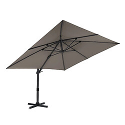 Avis AXI Apollo Premium Parasol Déporté Gris/Taupe - Parasol Déporté Rectangulaire 300x300cm - Parasol Pied Déporté, structure aluminium - Rotation 360 - Parasol Déporté Inclinable - Résistant aux UV