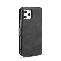 Avis Wewoo Coque Étui à rabat côté huile rétro avec support logements pour cartes et portefeuille iPhone 11 Pro noir