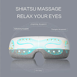 Universal SKG Intelligent Eye Massager E3 Airbag Shiatsu Vibration Mirror Appareil Hot Compress Bluetooth 5 Puce Skin Friendly EMS | Eye Massager pas cher